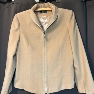 Fendi cashmere ladies designer camel coloured jacket size large